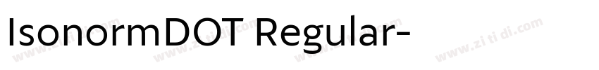 IsonormDOT Regular字体转换